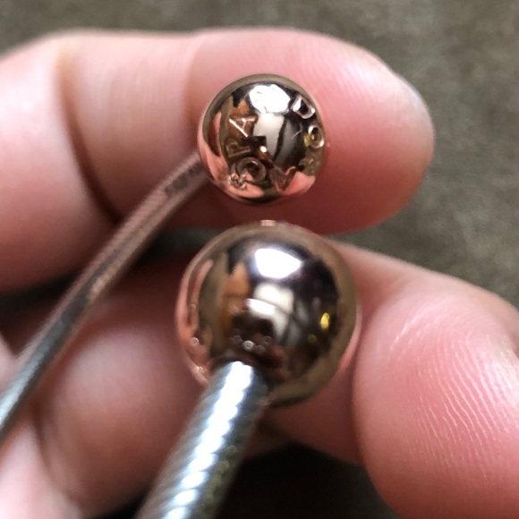 NWOT Pandora Bracelet Open Bangle Charm & Stoppers - Picture 7 of 10